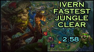 Ivern LightningFast Jungle Clear  258 Blue Start 1 Smite [upl. by Salmon299]