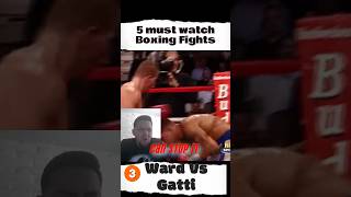 Must watch Boxing fights 5 Ward vs gatti shortsvideo reaction shortsfeed boxing React [upl. by Ettennej994]