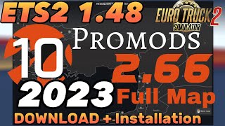 Ets2 148 Promods 266 Full Map Download  Installation With Middle East addon Step by Step ets2 [upl. by Atrahc]