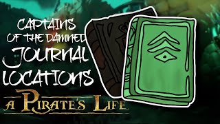 Sea of Thieves ALL JOURNALS Captains Of The Damned Tall Tale BOOK LOCATIONS [upl. by Aihsei]