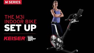 Keiser M3i Indoor Bike Setup [upl. by Packston989]