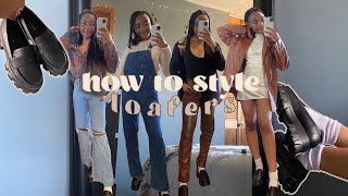 how to style loafers  8 outfits for chunky platform loafers [upl. by Nate118]