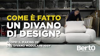 Come è fatto un divano di Design Il making of del Divano Modulare IGGY [upl. by Aihsenod40]