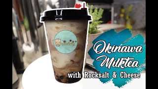 OKINAWA MILKTEA with ROCKSALT amp CHEESE  tealebrity [upl. by Einahpit30]