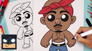 How To Draw Tupac Shakur [upl. by Zachar721]