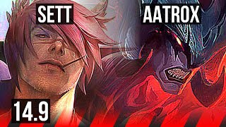 SETT vs AATROX TOP  7 solo kills  NA Diamond  149 [upl. by Marjy]