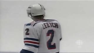 Brian Leetch Hip Check On Martin Gelinas 1994 Stanley Cup Finals Game 7 Canucks vs Rangers [upl. by Iman]