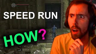 Asmongolds Mind EXPLODES By World Record Dark Souls Speed Run [upl. by Alidia]