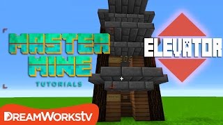 How to Make a Working Elevator in Minecraft 19  MASTER MINE TUTORIALS [upl. by Asira]