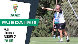 Iván Ania en la previa del Córdoba CF  Algeciras CF [upl. by Zirkle]