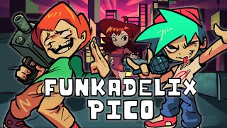 Friday Night Funkin  Playable Pico Funkadelix Remix Pico with LyricsFunkadelix Mod [upl. by Donaldson]