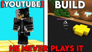 Playing Bedwars with Gamerboy80 then forcing him to play build battle [upl. by Anaitsirc]