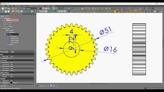 FREECAD  DESENHANDO ENGRENAGEM [upl. by Oirad]