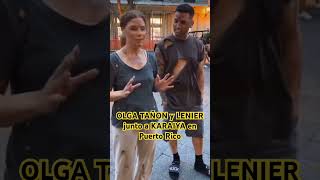 Olga Tañon y Lenier intercambian con joven cantante en Puerto Rico [upl. by Ekaterina]