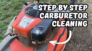 Carburetor Removal Cleaning amp Install  Briggs amp Stratton 775EX Series  Husqvarna HU775H [upl. by Alyal]