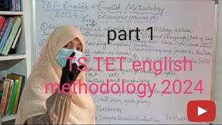 TSTET english methodology 2024 english pedagogy 6marks BedDed part 1 [upl. by Geldens739]