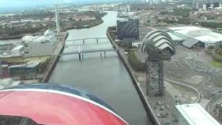 Cockpit View Of Seaplane Landing on the River Clyde [upl. by Aneelehs13]