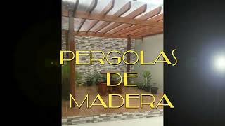 PERGOLAs de Madera pergolas de madera PARA TU CASA  patio jardín sala de estar patio posterior [upl. by Nanyk]