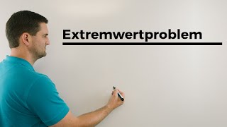 Extremwertproblem ohne Ableitung  Mathe by Daniel Jung [upl. by Harima]