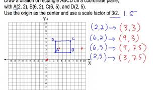 Dilations on the Coordinate Plane [upl. by Anires]