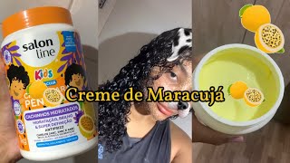 TESTANDO CREMES DA SALON LINECreme de Maracujá 💛 [upl. by Lorrayne]