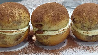 PESCHE dolci di panbrioche tiramisùcon uova pastorizzate [upl. by Aivatra]