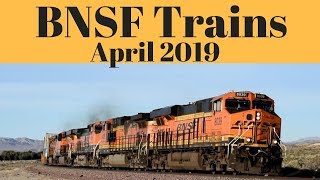 BNSF Trains in California April 2019  VisiondofEd [upl. by Jolene]