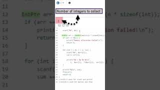 HackerRank  C Programming  Malloc 1D array and sum up values [upl. by Garcon]