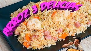 Arroz tres delicias chino [upl. by Aleinad]