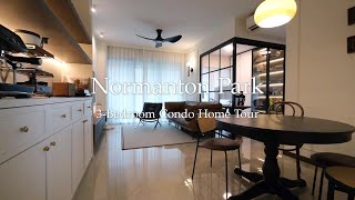 3Bedroom Condo Home Tour  Normanton Park  Interior Design in Singapore [upl. by Yngiram16]