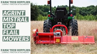 Mistral Top Italian Offest Flail Mowers  Farm Tech Supplies Ltd [upl. by Assira]