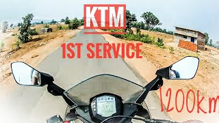 KTM RC 200 ABS 1st servicing Price 2000₹ [upl. by Redle]