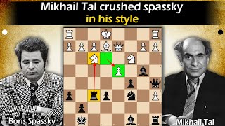 Mikhail Tal crushed spassky in his style  Spassky vs Tal 1973 [upl. by Crescentia989]