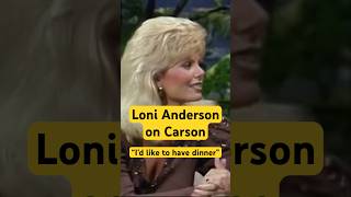 Loni Anderson Carson “Like to have dinner” movie comedy [upl. by Sharos]