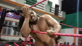 RWE laxmi kant rajpoot Rudra vs Black Eye Saturday night war zone show 48 Indian wrestler [upl. by Bohannon969]