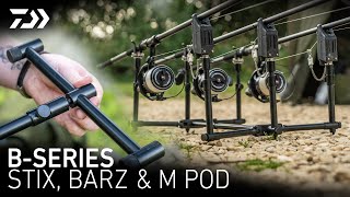 Daiwa BSERIES STIX BARZ amp M POD  Dan Shipp  Daiwa Carp [upl. by Adieren]