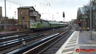 Flixtrain passiert den Bahnhof Berlin Greifswalder Straße  BR182 [upl. by Idnahs]