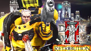 FORTRESS DEFENSE Imperial Fists vs Iron Warriors  Warhammer 40k Dawn of War 2 Codex Edition Mod [upl. by Mallissa]