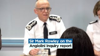 Sir Mark Rowley on the Angiolini Inquiry Part 1 report [upl. by Laet]