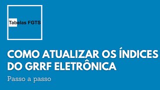 Como atualizar os índices do GRRF Eletrônica  Este aplicativo não pode ser executado em seu PC [upl. by Chellman426]