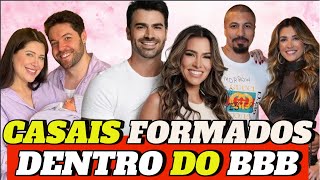 10 CASAIS FORMADOS DENTRO DO BBB QUE ESTÃƒO JUNTOS ATÃ‰ HOJE IMPRESSIONANTE ðŸ˜± [upl. by Balbinder442]