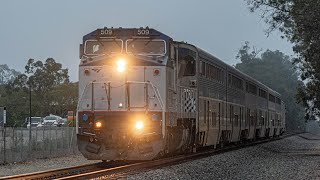 Trains In Santa Barbara amp Goleta  AMTK 509 AMTK 203 CDTX 90225 amp More [upl. by Nalyorf]