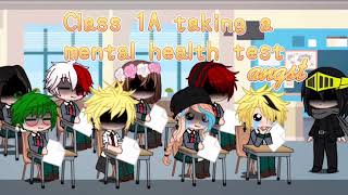 Gacha x BNHA Class 1A takes a mental health test  angst  sad Denki  sad deku  sad todoroki [upl. by Anatolio]