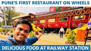 PUNE’s FIRST TRAIN Restaurant On Wheels  DELICIOUS Pune FOOD in Budget  HOTEL ON WHEELS [upl. by Allemap]