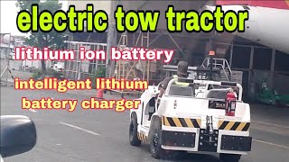 electric tow tractor lithiumbatterycharger [upl. by Ahsinak]