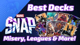 BEST DECKS for Misery Leagues Ladder Agent Venom amp more in Marvel SNAP [upl. by Ettie]