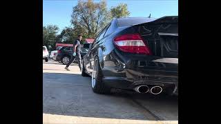 Semi cold start c300 w204 Xpipe and muffler delete [upl. by Hsoj]