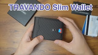 Travando Mens Slim Wallet  Amazon bestseller review 100K plus review vs the Buffway Slim wallet [upl. by Harland808]