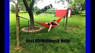 Best DIY Hammock Hang  No Trees Needed [upl. by Adiaros]