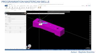 PROGRAMMATION MASTERCAM BIELLE [upl. by Favien]